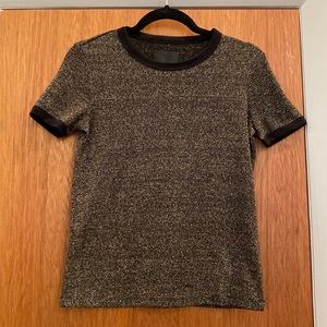 RtA Metallic Ringer Tee